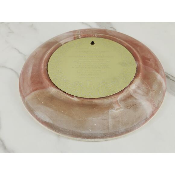 A Thing Of Beauty 3D Plate Wall Decor Gayle Bright Appleby 10" Incolay Stone Vtg - Picture 14 of 16